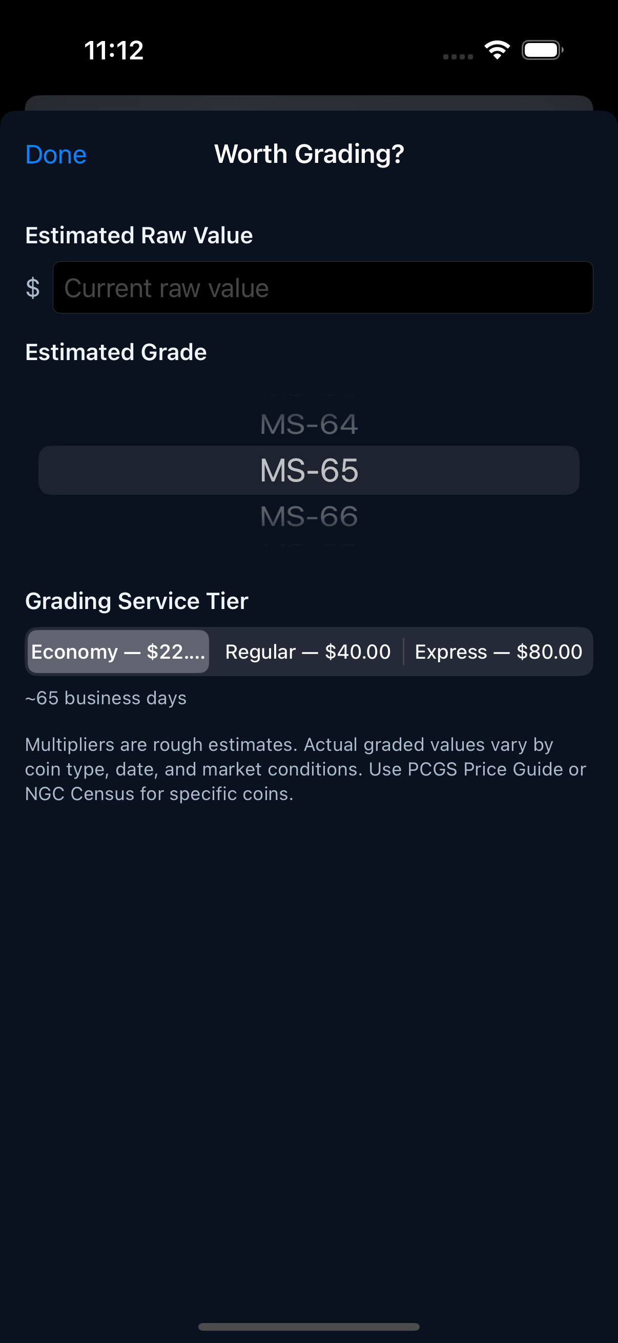 Grading calculator